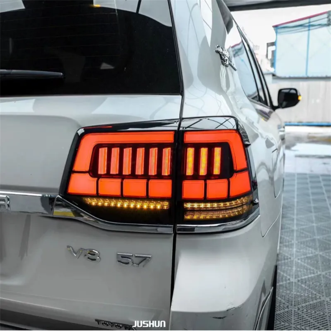 Toyota Land Cruiser 200 Series LED Tail Lights with Sequential Turn Signal — 2016–2021 (Pair)