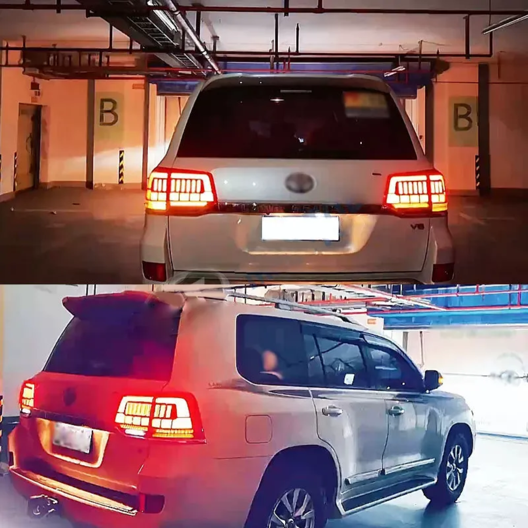 Toyota Land Cruiser 200 Series LED Tail Lights with Sequential Turn Signal — 2016–2021 (Pair)