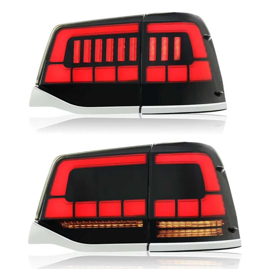 Toyota Land Cruiser 200 Series LED Tail Lights with Sequential Turn Signal — 2016–2021 (Pair)