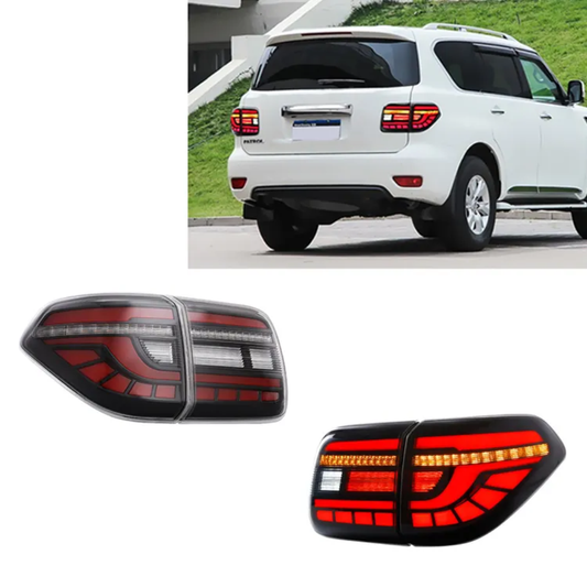 Nissan Patrol Y62 LED Tail Lights with Sequential Turn Signal — 2016–2020 (Pair)