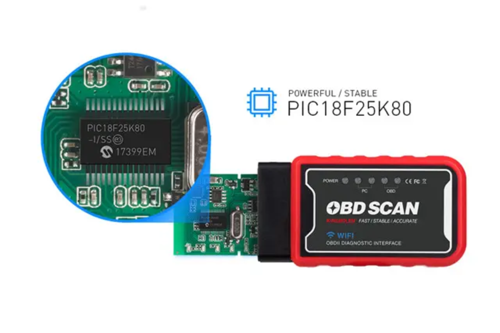 KINGBOLEN WiFi OBD2 Scanner V1.5 – Wireless Car Diagnostic Tool for iPhone & Android