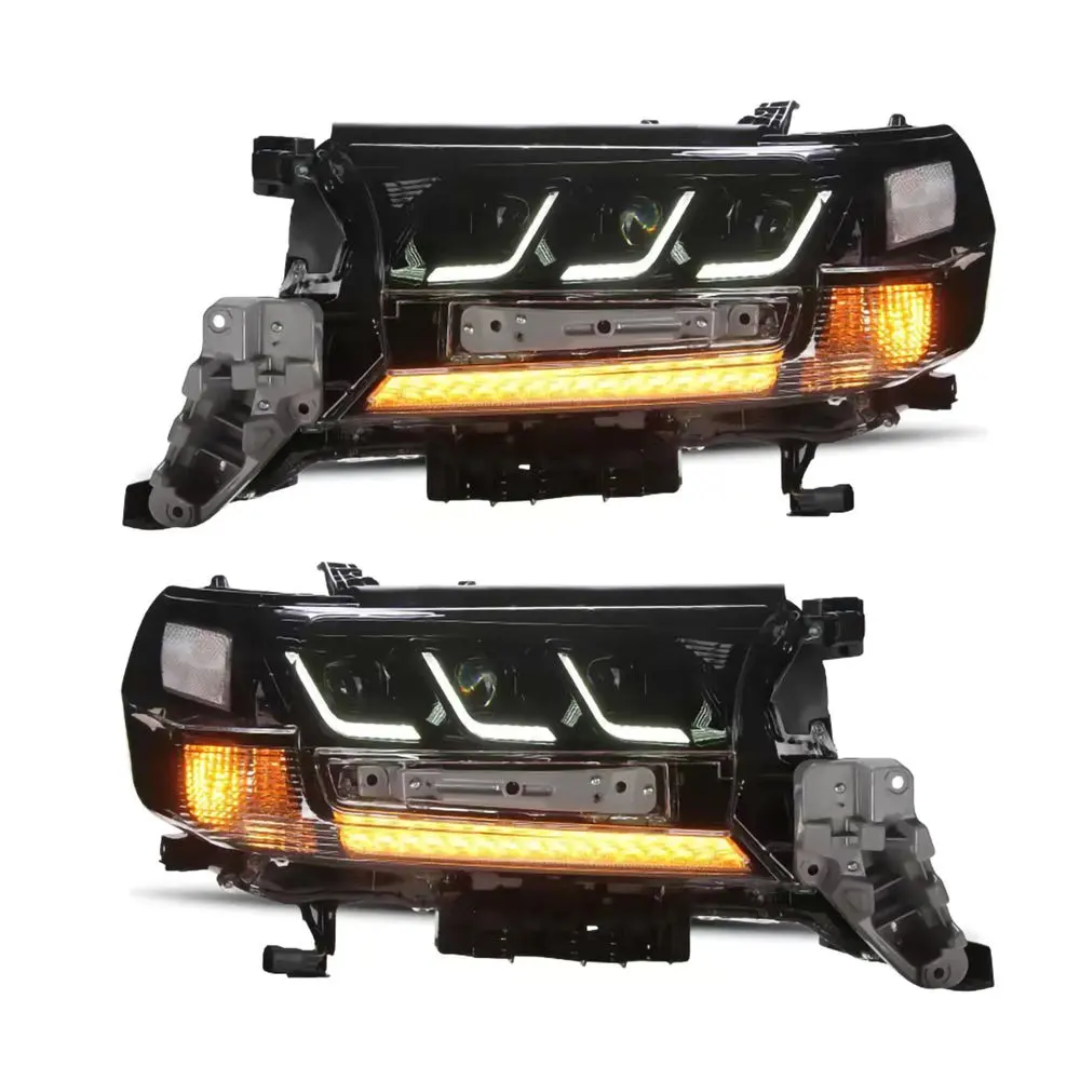 Toyota Land Cruiser LC200 Full LED Headlights with Sequential DRL | 1-Year Warranty | Free Shipping — 2016–2021