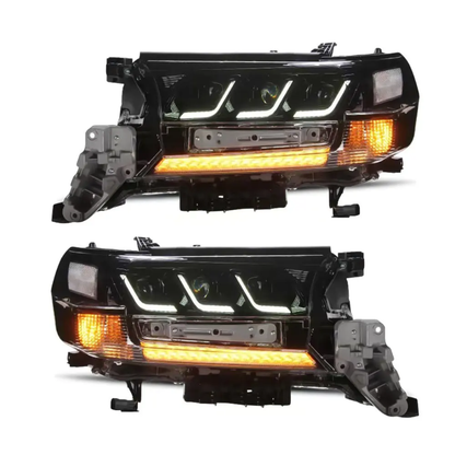 Toyota Land Cruiser LC200 Full LED Headlights with Sequential DRL | 1-Year Warranty | Free Shipping — 2016–2021