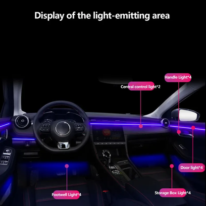 64-Color RGB LED Interior Ambient Light — App Controlled | 1-Year Warranty | Free Shipping | Universal