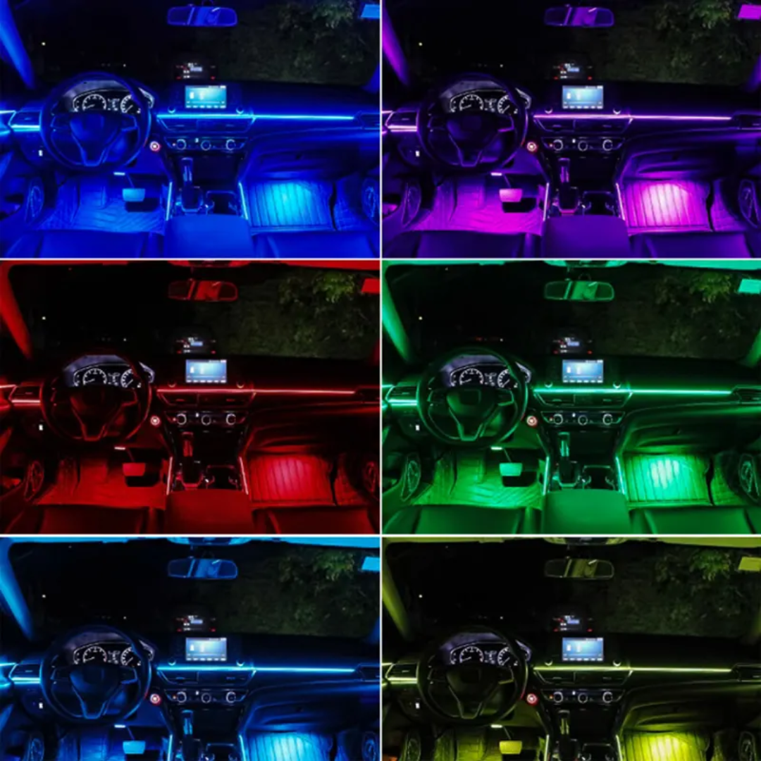 64-Color RGB LED Interior Ambient Light — App Controlled | 1-Year Warranty | Free Shipping | Universal