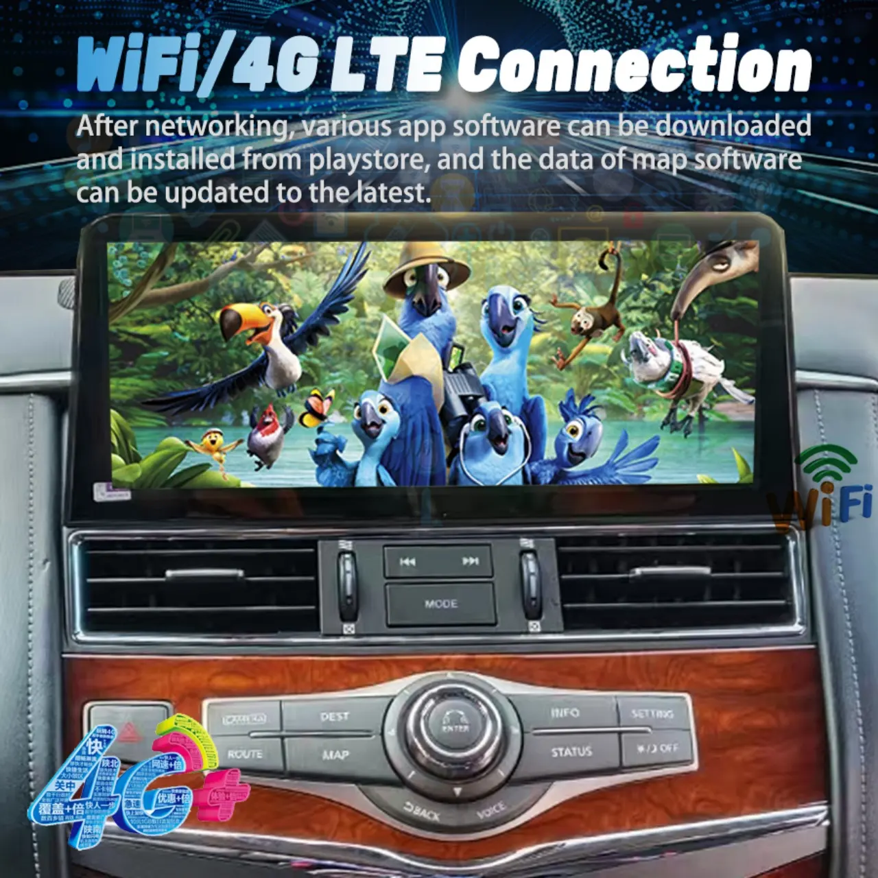 Nissan Patrol Y62 Android CarPlay Screen Upgrade | 1-Year Warranty | Free Shipping | Plug & Play