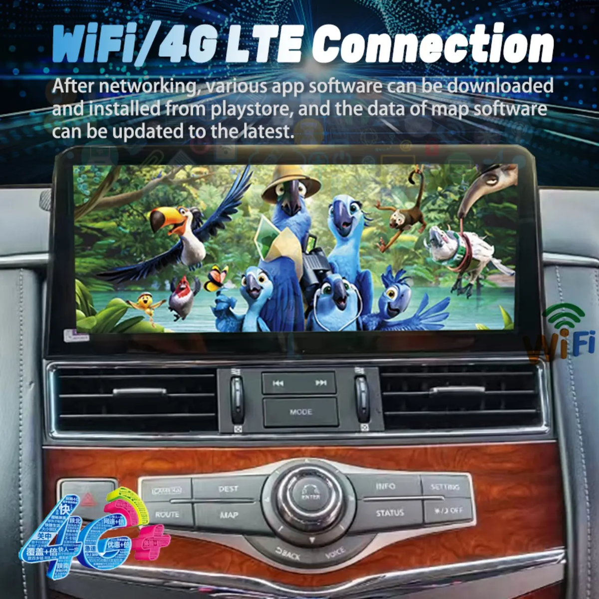 Nissan Patrol Y62 Android CarPlay Screen Upgrade | 1-Year Warranty | Free Shipping | Plug & Play
