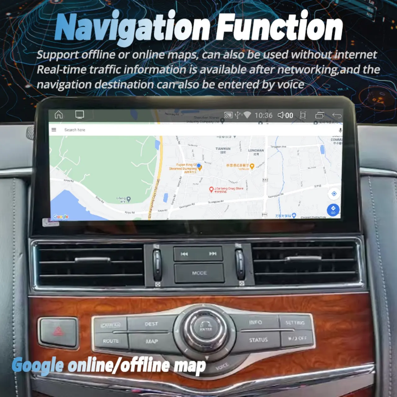 Nissan Patrol Y62 Android CarPlay Screen Upgrade | 1-Year Warranty | Free Shipping | Plug & Play