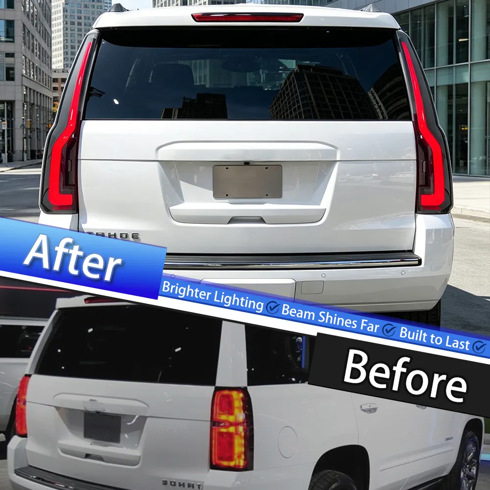 GMC Yukon LED Tail Lights with Sequential Turn Signal — 2015–2020 (Pair)
