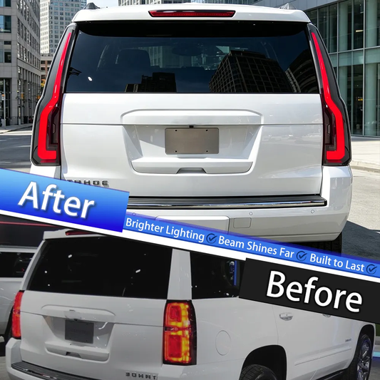 GMC Yukon LED Tail Lights with Sequential Turn Signal — 2015–2020 (Pair)