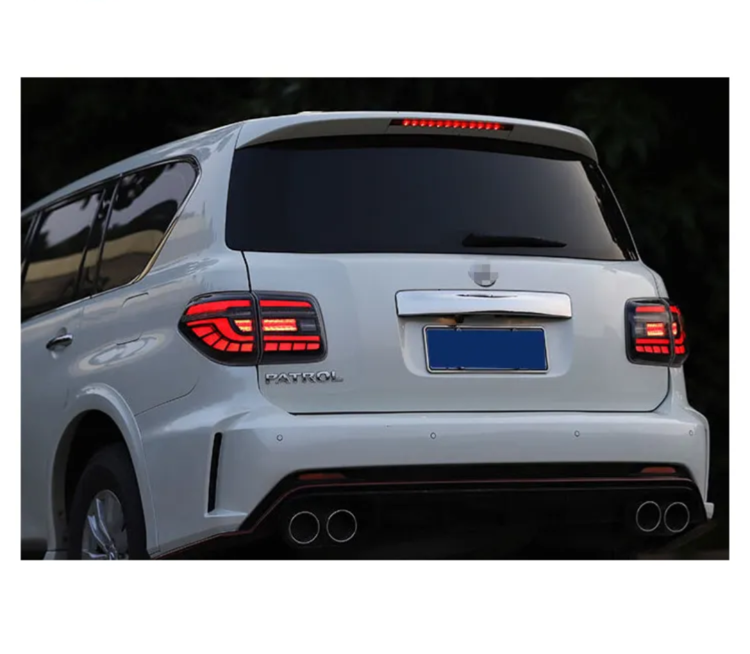 Nissan Patrol Y62 LED Tail Lights with Sequential Turn Signal — 2016–2020 (Pair)