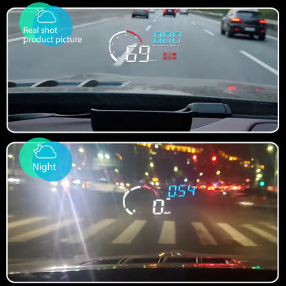 M10 HUD OBD2 Head-Up Display — Real-Time Speed, RPM & Engine Data on Your Windshield