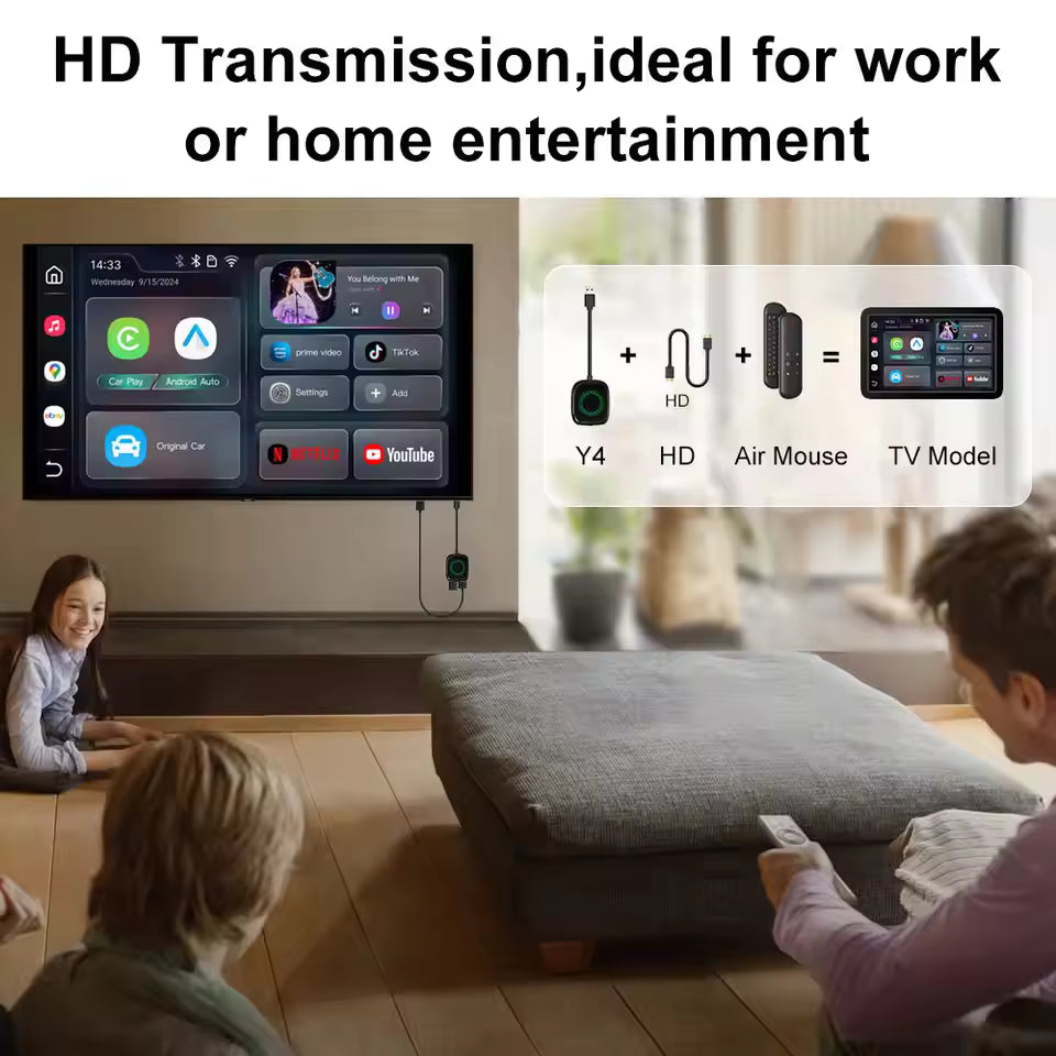 ⚡ Zero-Lag Performance: Powered by Next-Gen 2026 Dual-Chipset (No audio/video delay like cheap knockoffs) Wireless CarPlay & Android Auto + Netflix YouTube TikTok on Your Car Screen | 1-Year Warranty | Free Shipping