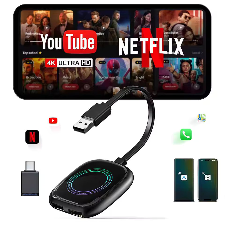 ⚡ Zero-Lag Performance: Powered by Next-Gen 2026 Dual-Chipset (No audio/video delay like cheap knockoffs) Wireless CarPlay & Android Auto + Netflix YouTube TikTok on Your Car Screen | 1-Year Warranty | Free Shipping