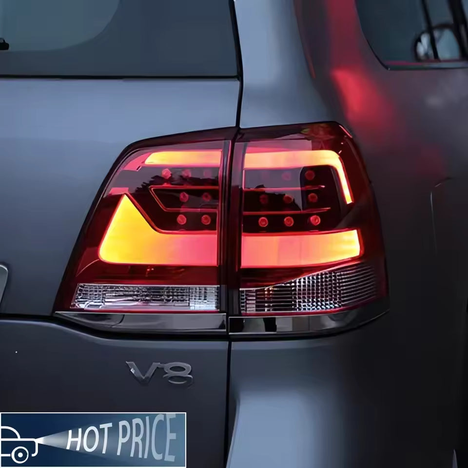 Toyota Land Cruiser 200 Series LED Tail Lights with Sequential Turn Signal — 2008–2015 (Pair)